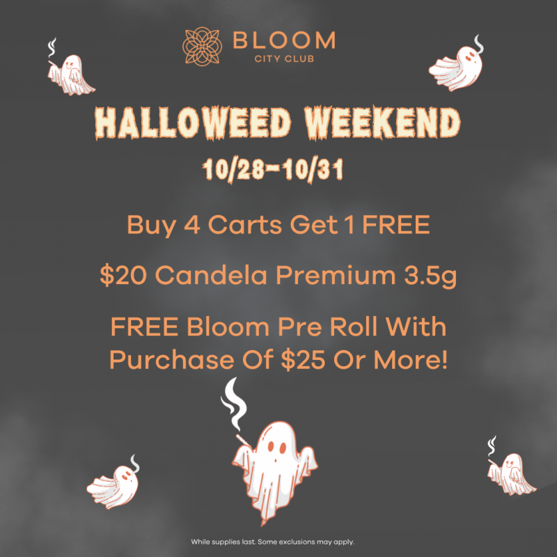 Halloween Deals Candeal FREE Pre roll Free carts