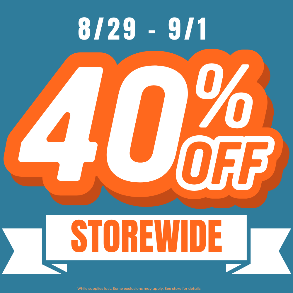 40% off storewide sale